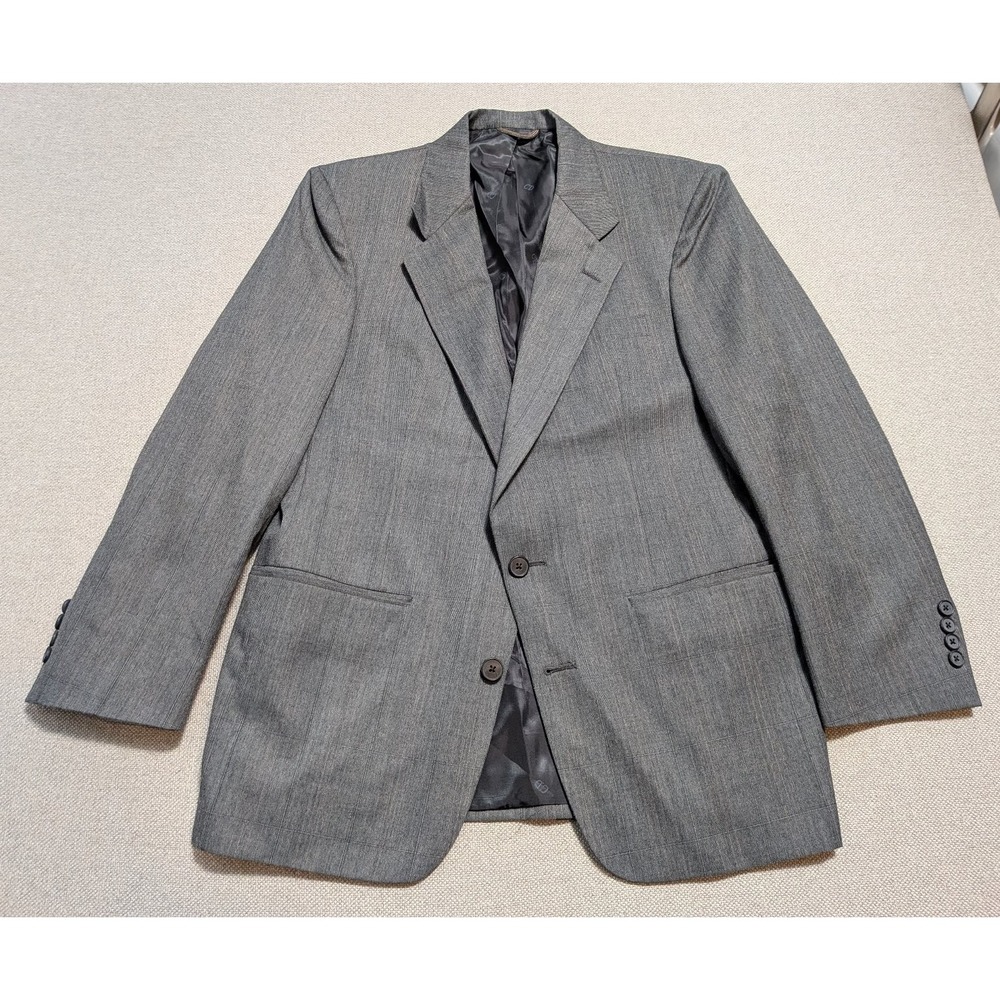 Christian Dior Monsieur Men's Blazer 40S Gray Wool Jacket Coat USA Made Vintage